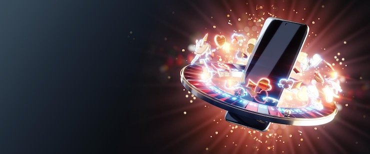 Responsible gaming reminder beside virtual football mobile interface